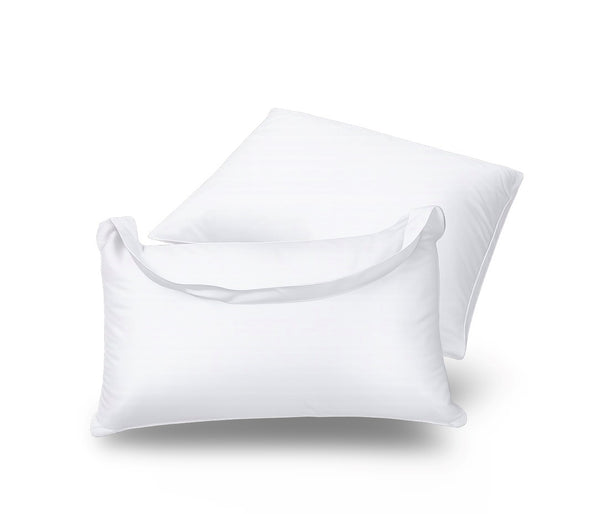 Travel White Down Pillow